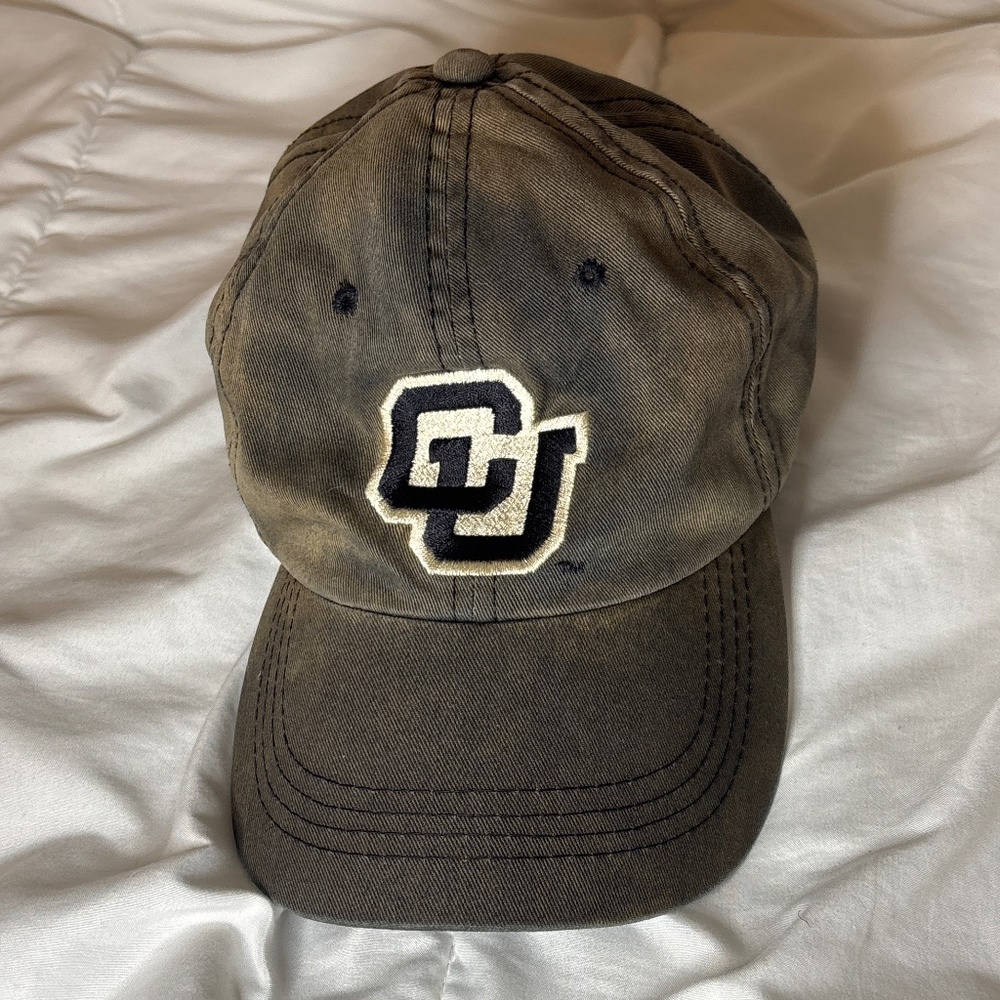 Vintage Style Green Faded Colorado University Baseball Cap